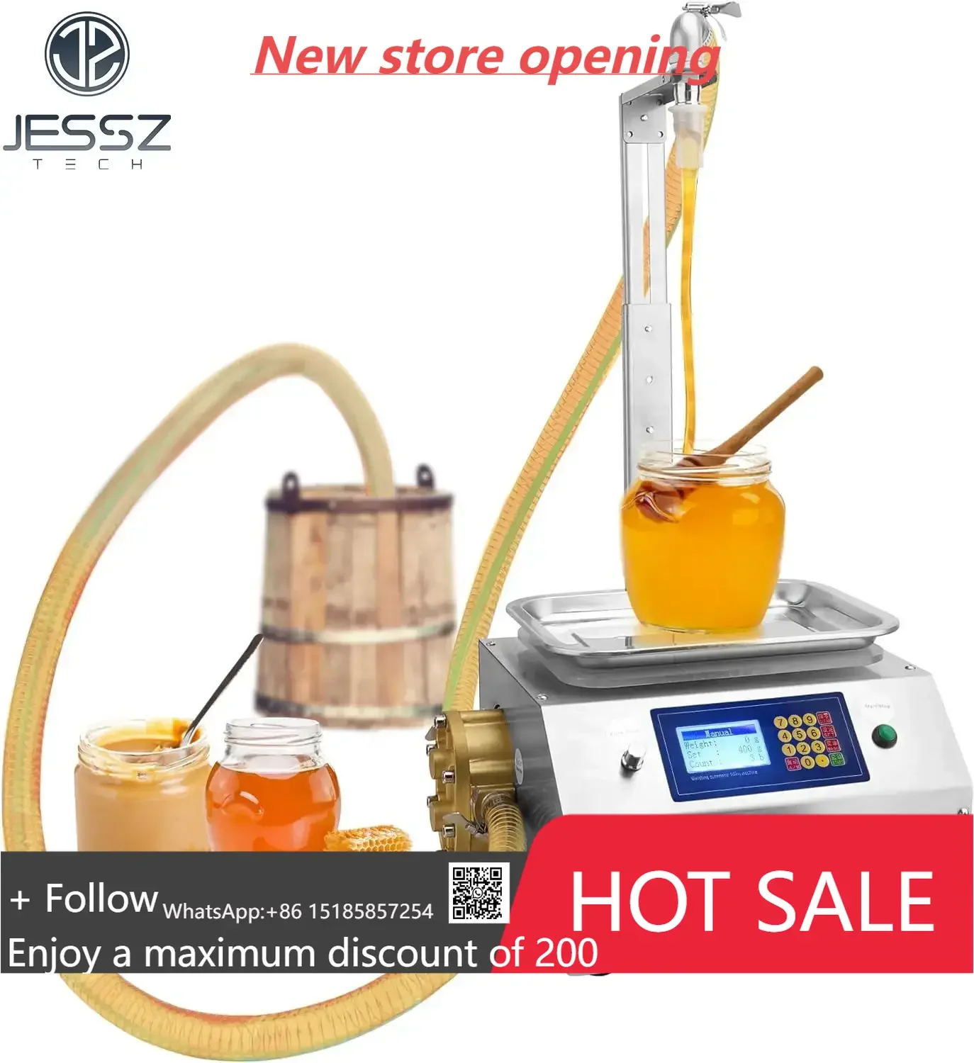 

High Performance Viscous Liquid Sesame Paste Tomato Sauce Filler Cheap Price Automatic Bottle Filling Machine