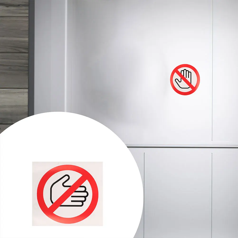 20Pcs Adhesive Safety Warning Labels Do Not Touch Sign Stickers for Machines Electrical Equipment Industrial Use