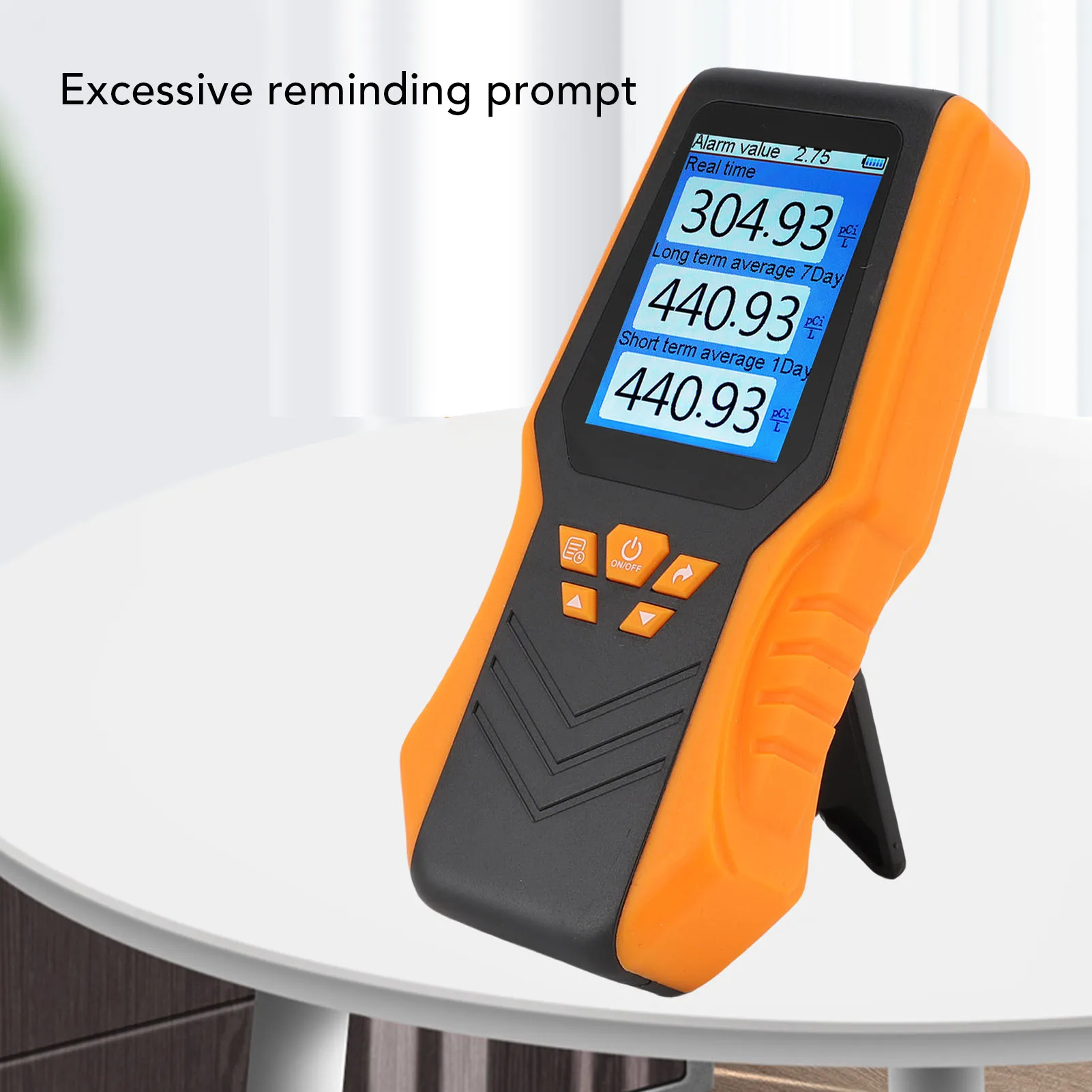 شاشة الكريستال السائل كاشف الراديون الرقمي يده طقم اختبار الراديون دقة الوقت الحقيقي متوسط المدى القصير للمدرسة المنزلية