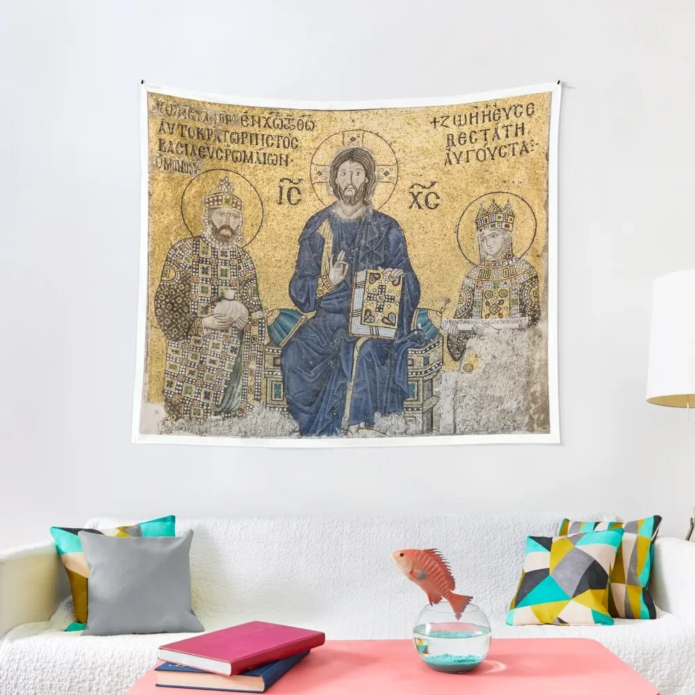 

Jesus Christ Pantocrato mosaic in Hagia Sophia, Istanbul Tapestry Aesthetic Home Decor Home Decor Aesthetic Tapestry