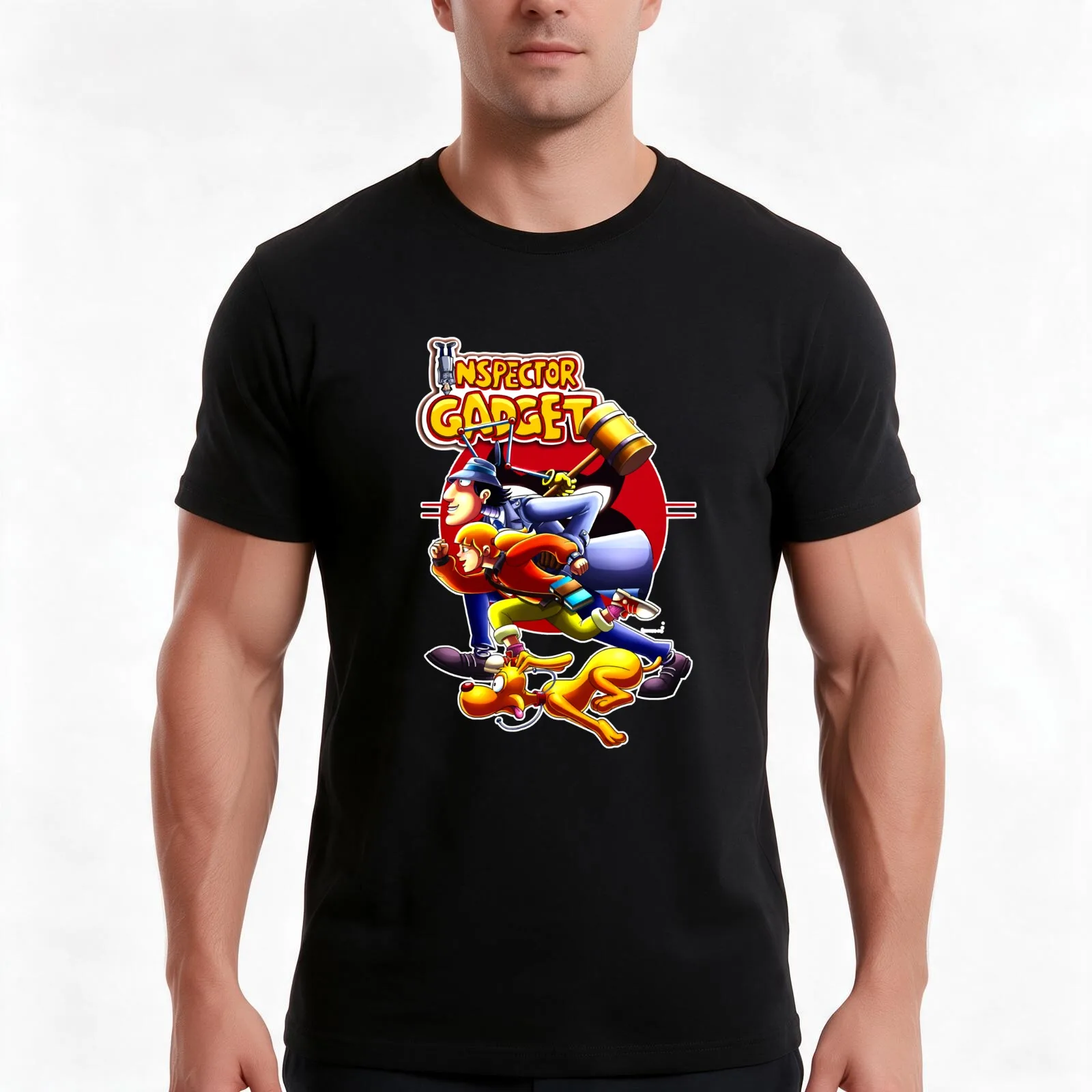 Day Gift for Go Go Gadget Run Halloween T-Shirt Summer Casual Cotton Tee Oversized Streetwear Tops Vintage Graphic Print