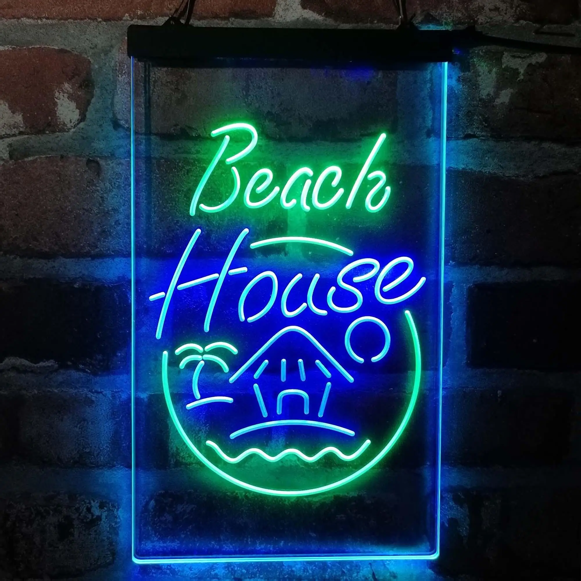 

Beach House Dual Color Led Neon Sign st6-i4143