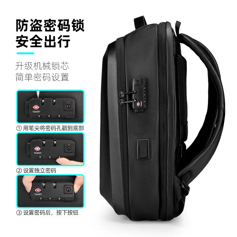 Mark ryden backpack Design Water-resistant Backpack Men USB Anti-theft Casual Bag 15.6\'\' Fashion Laptop Business Backpack