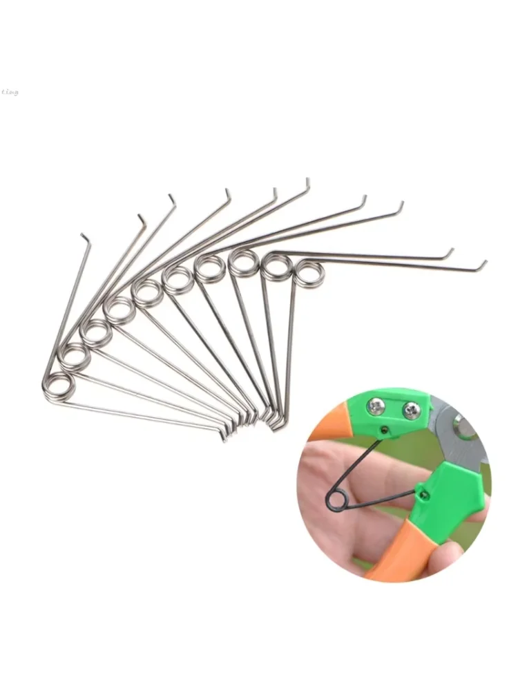 10Pcs V Shape Steel Compression Spring Gardening Scissors Accessories Tool