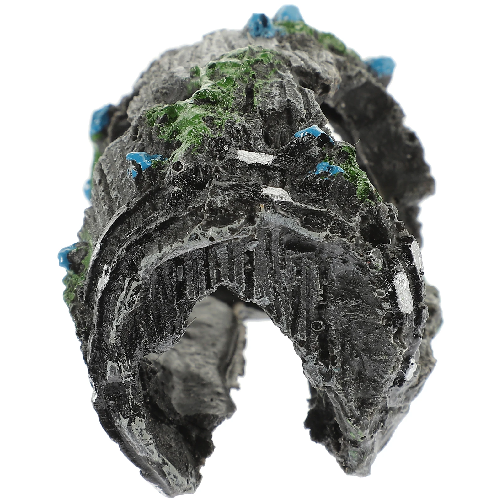 

Resin Crafts Kit Aquarium Decor Lifelike Hidden Cave Wear Resistant Fish Tank Decoration Creative House L scaping