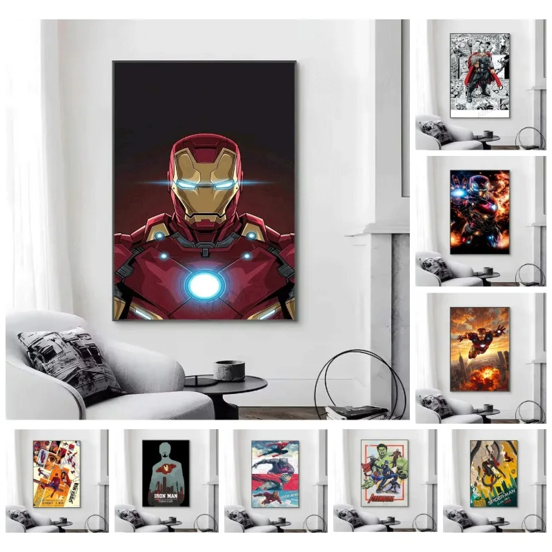 5D DIY Diamond Painting Avengers Superhero No Frame Diamond Art Wall Decor Handmade Craft Gift for Home Room Decoration