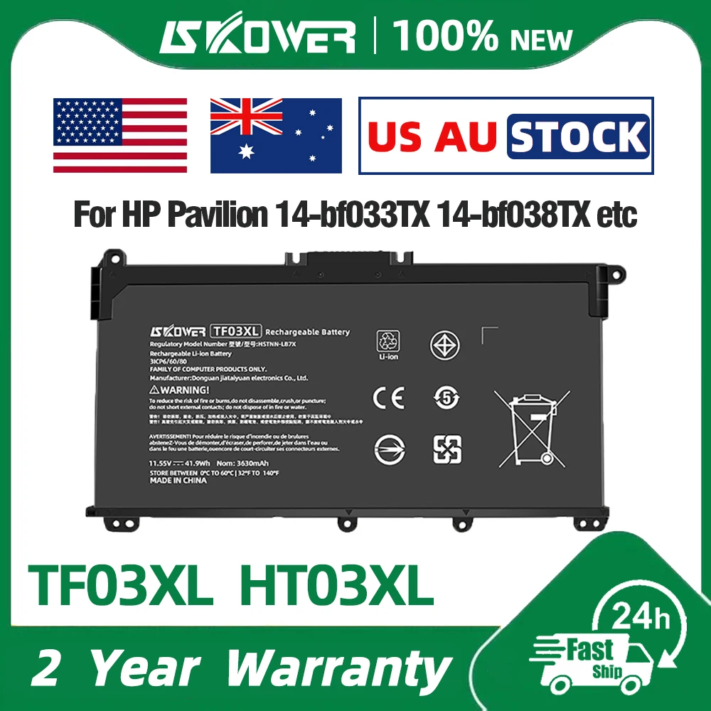 

SKOWER Laptop Battery TF03XL HT03XL for HP Pavilion 14-bf033TX 4-bf038TX