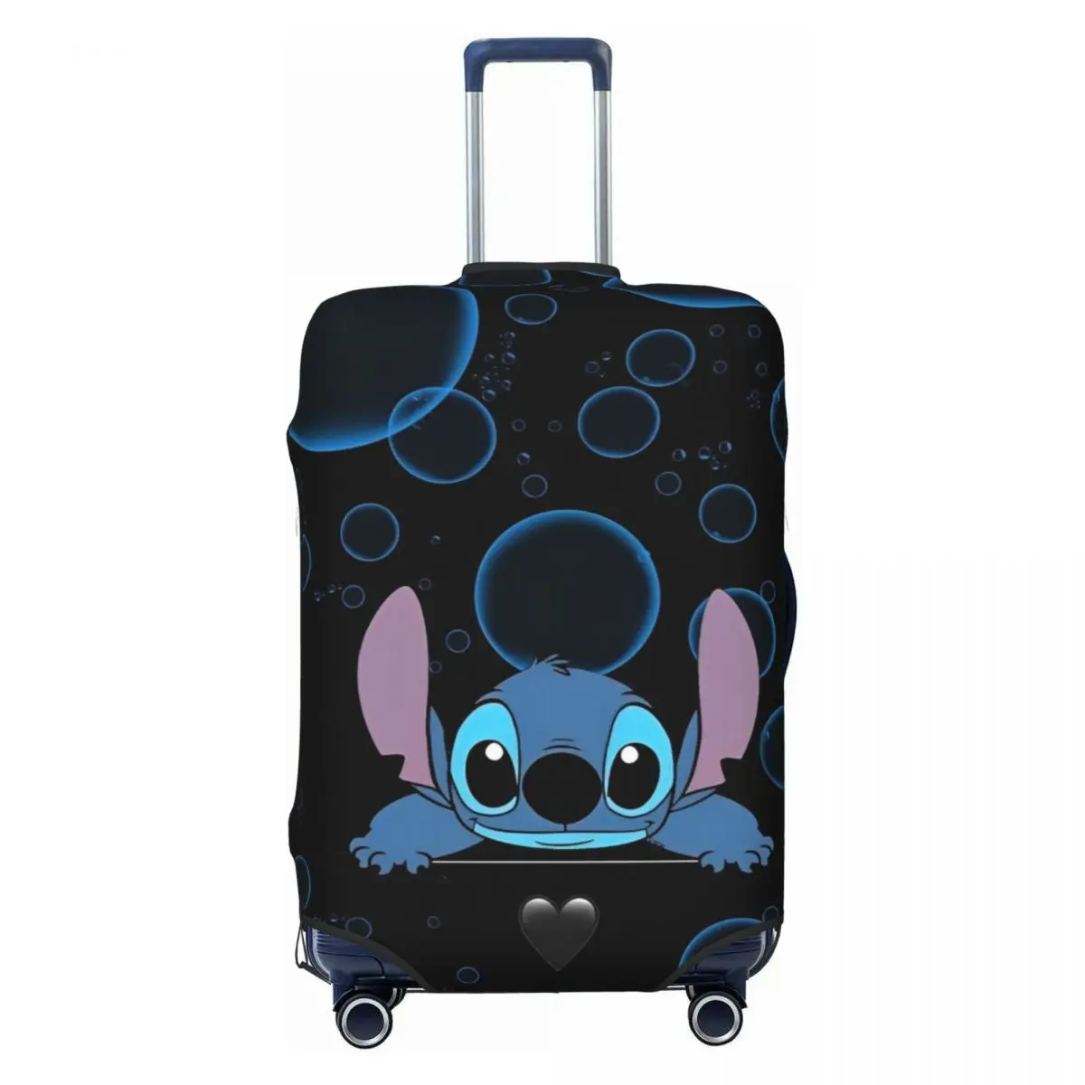 MINISO Stitch Suitcase Cover Cartoon Holiday Business Graphic Printing Elastic Luggage Supplies Protection