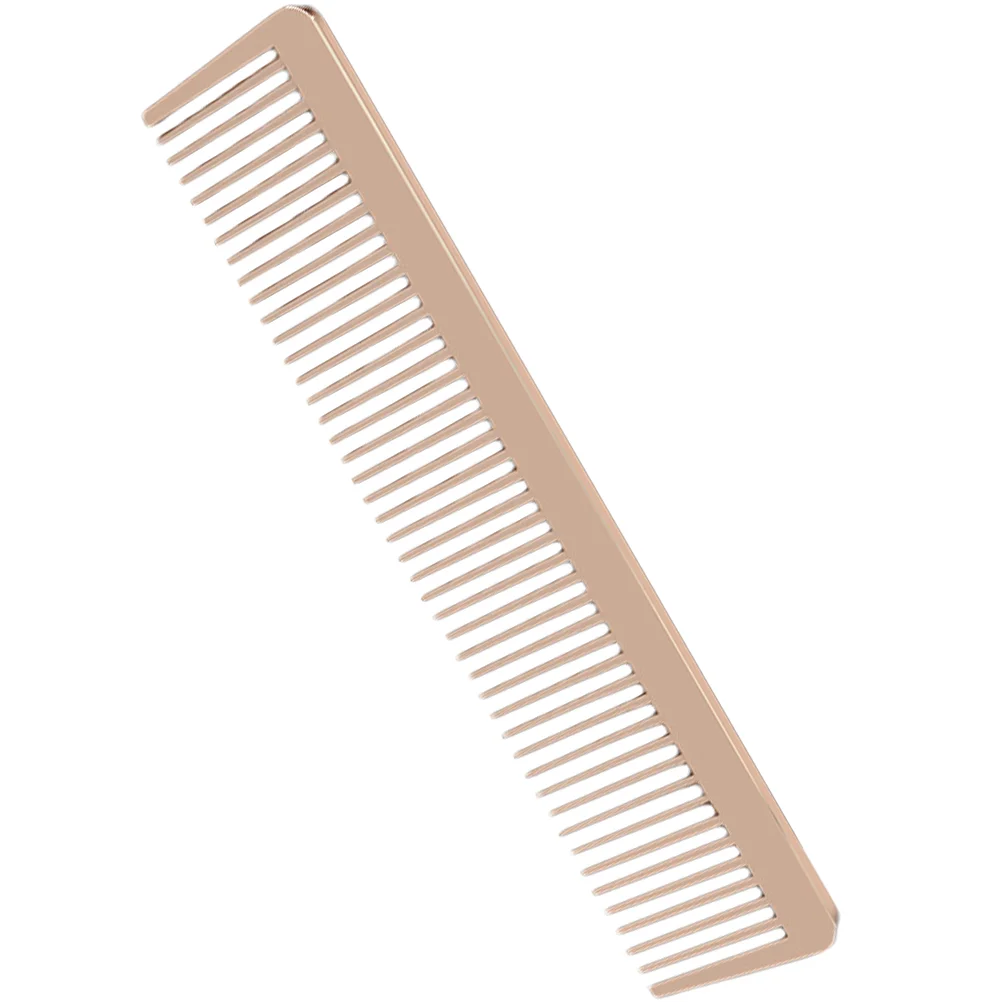 

Razor Beard Comb Hair Combs for Men Oil Styling Mustache Golden Zinc Alloy Barber