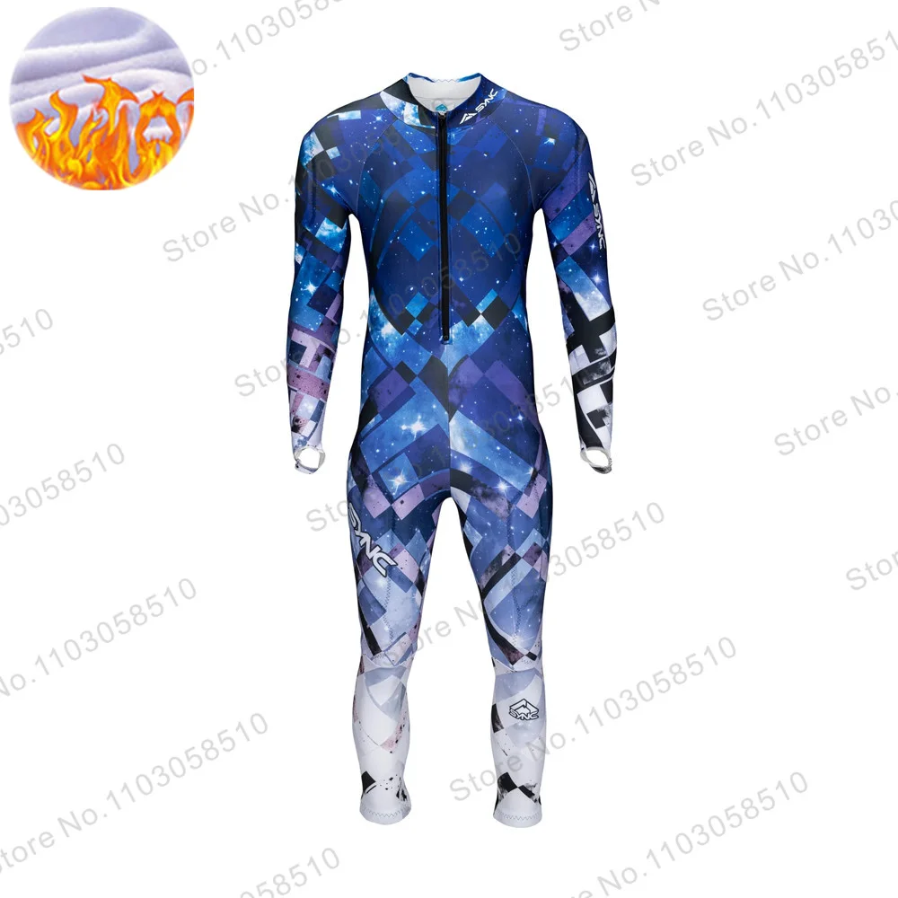 Men Winter Jumpsuits 2025 long sleeves Performance GS Race Suit Winter Flange Jumpsuits One Piece Ski Suits Sport Non-Padded