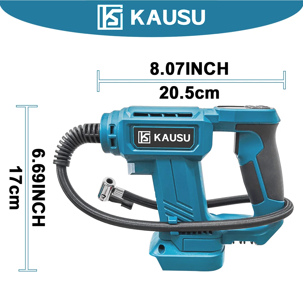 Беспроводной воздушный насос 2 в 1, портативный автомобильный насос для накачивания шин, воздушный компрессор, автоматический надувной насос для батареи Makita 18 В (без батареи)