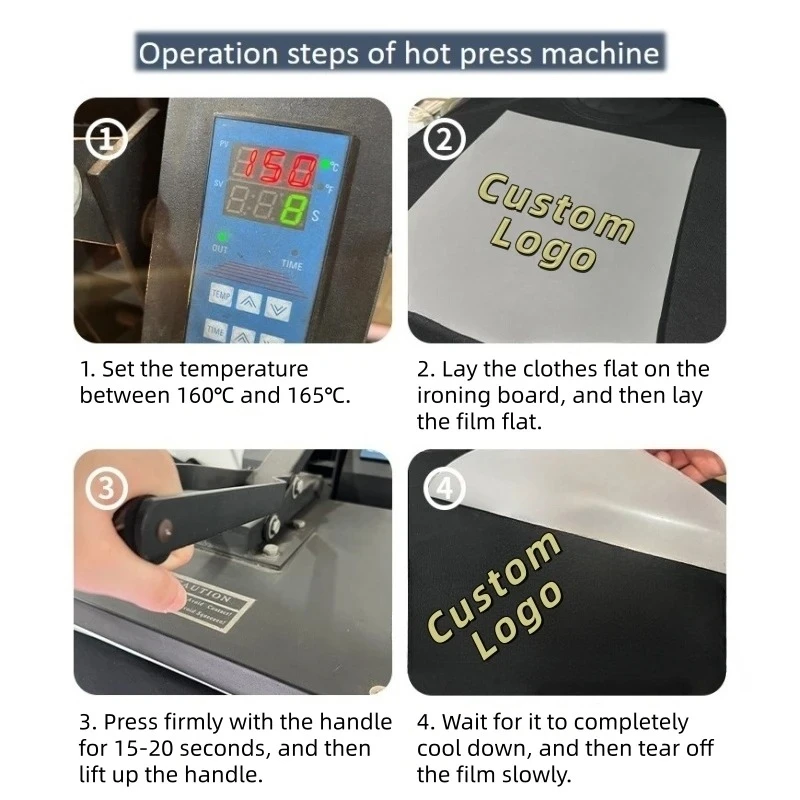 100pcs Custom 3D Silicone Labels for Clothing Iron-on Heat Transfer Stickers for Garment