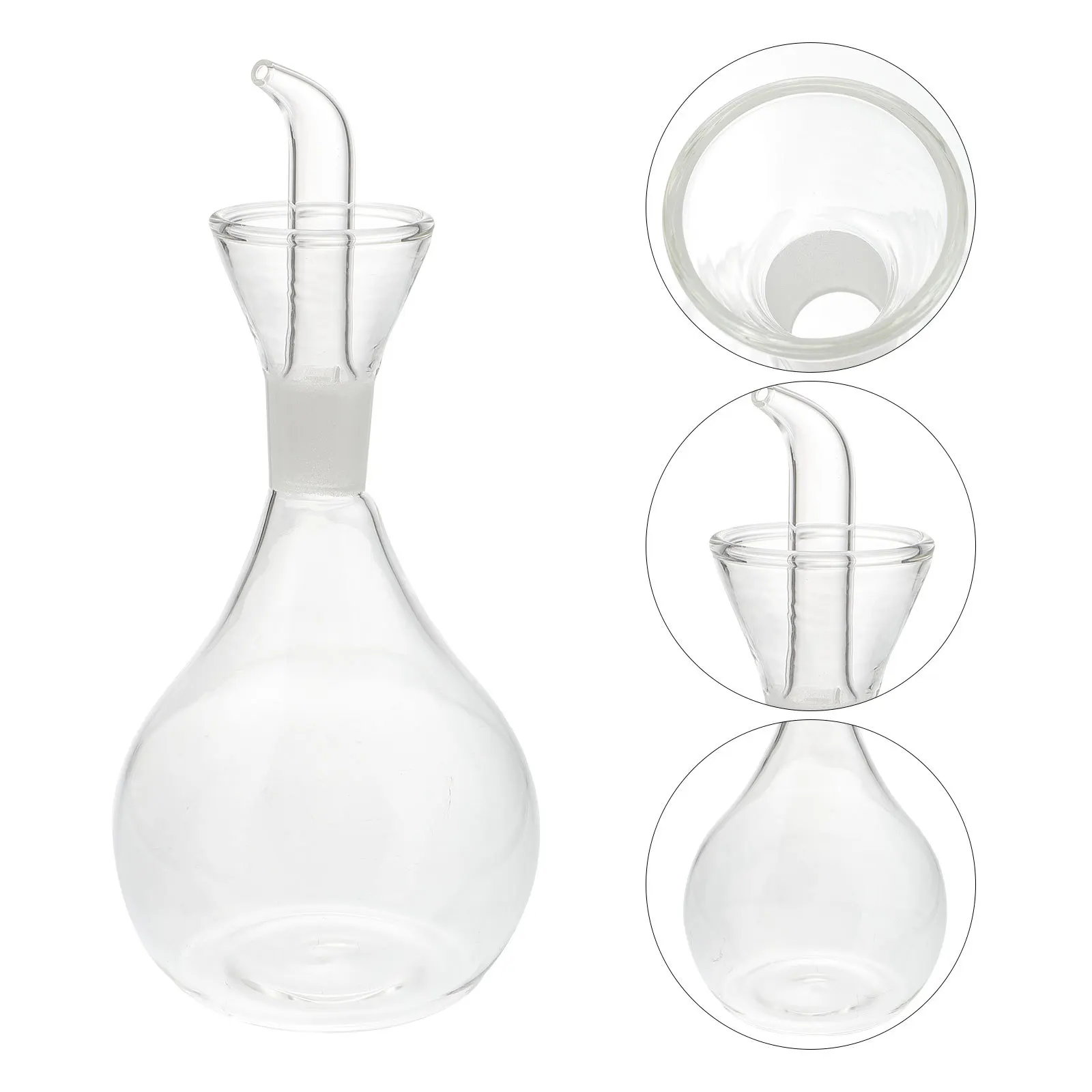 

1Pcs Oil Control Pot Premium Glass Sauce Bottle Kitchen Condiment Storage Container Vinegar Dispenser Soy Cruet Oil Seasoning