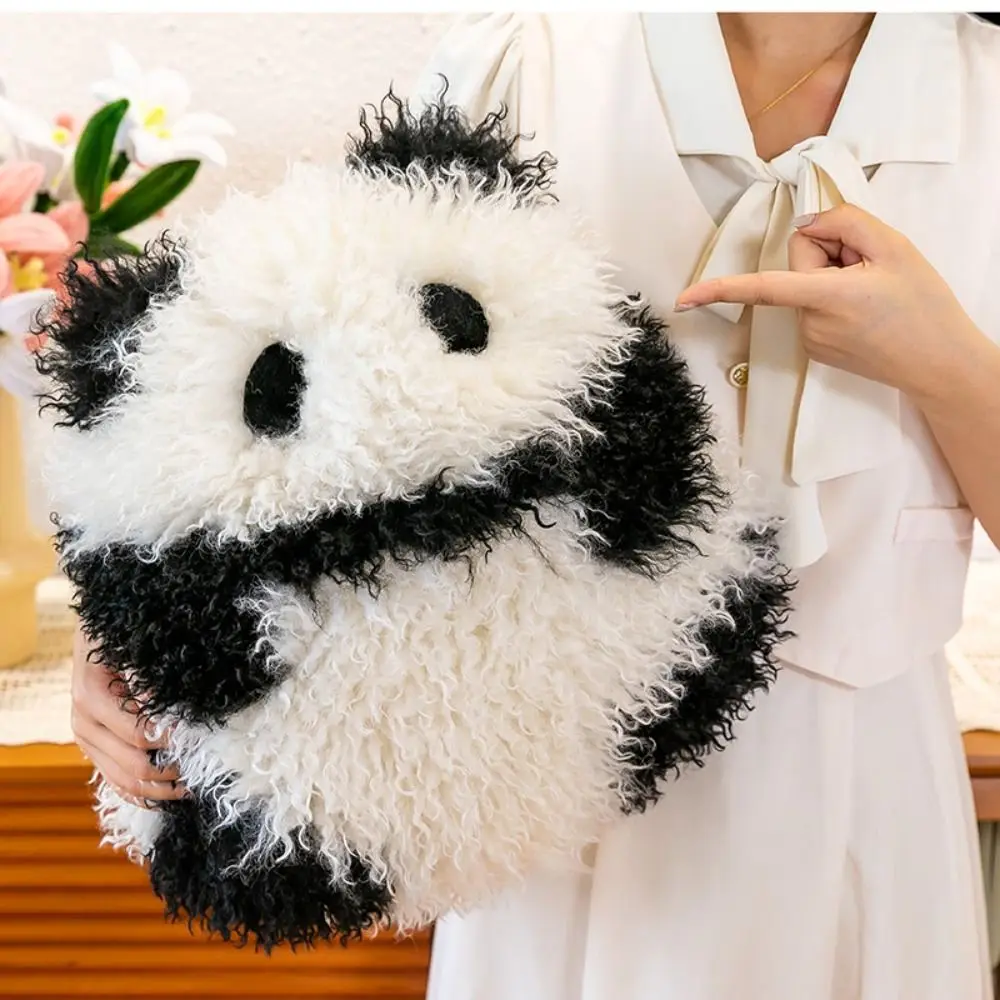 

Kawaii Solid Color Hedgehog Plush Toy Panda Curly Hair Hedgehog Plush Pillow Cartoon Round Animal Stuff Doll Birthday