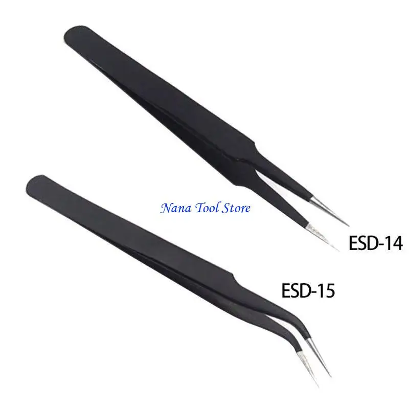 31GJ Aço carbono Curvido Torda dobrada Tweezers