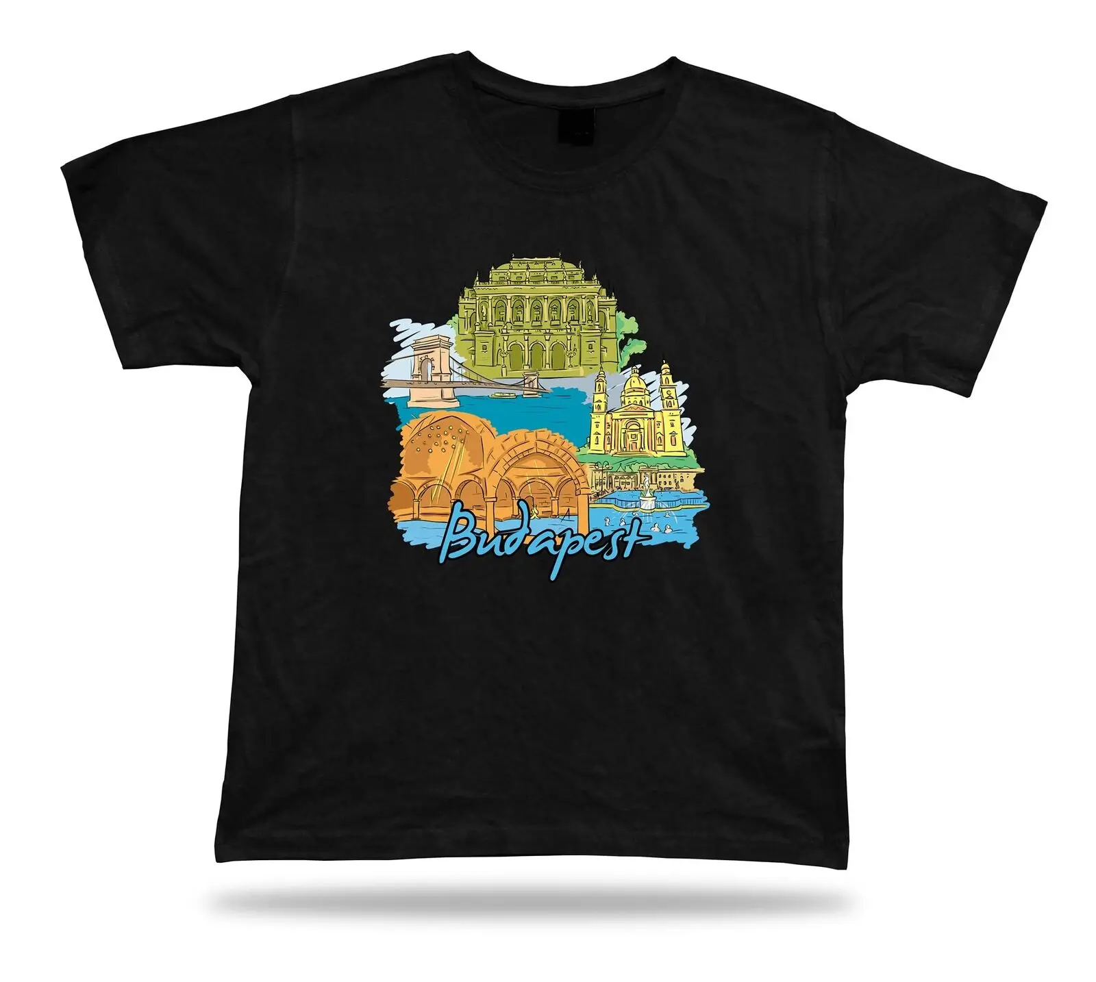 budapest buda castle szechenyi thermal bath st stephen basilica travel T Shirt