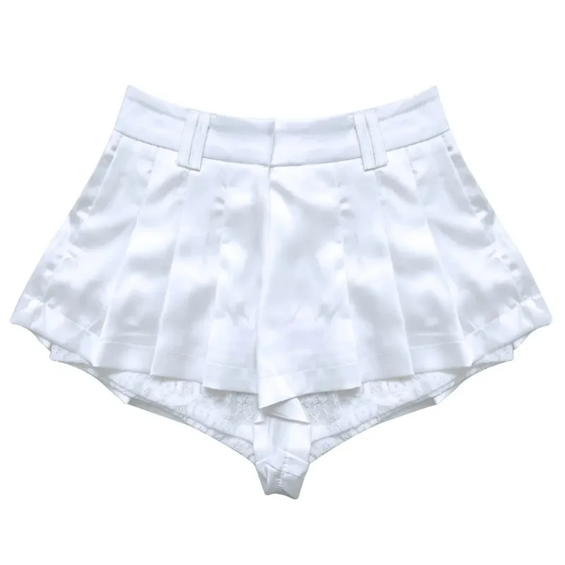 Lace Women\'s High Waist Super Shorts Casual Short White Pants Clothing Women Pants Summer Shorts