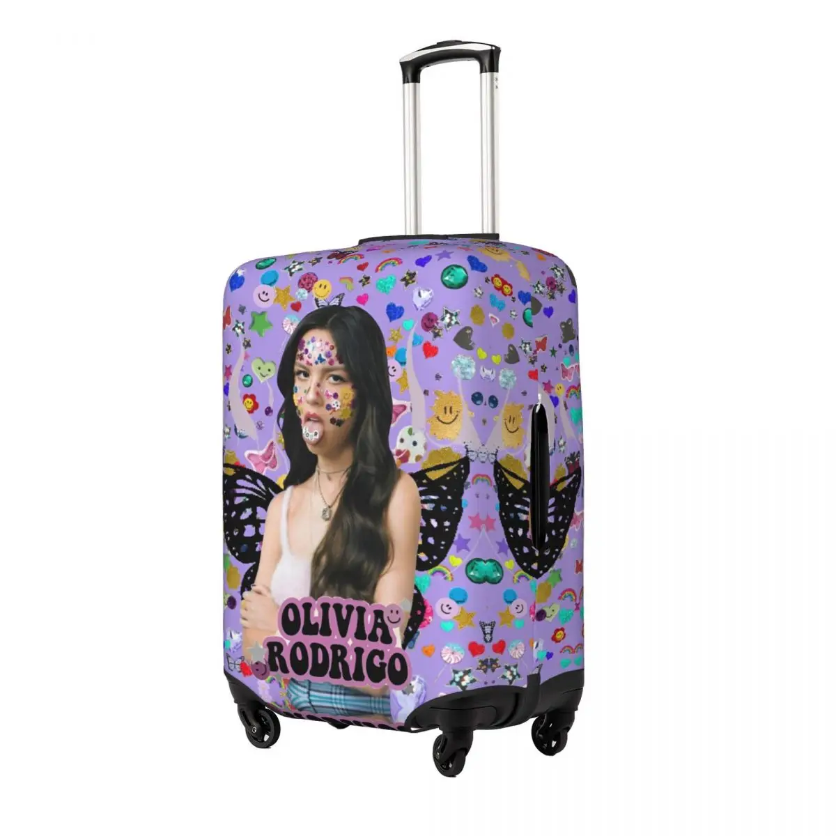 Music Olivia-Rodrigo SOUR Suitcase Cover Vacation Business Practical Luggage Supplies Protector