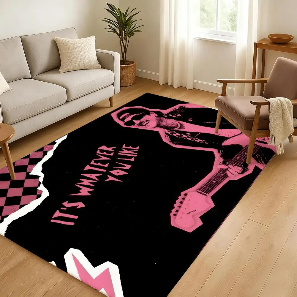 Singer B-Bruno Mars The Romantic Floor Mat Soft Thickened Non-Slip Bedroom Living Room Door Mat Home Decor Flannel Rugs