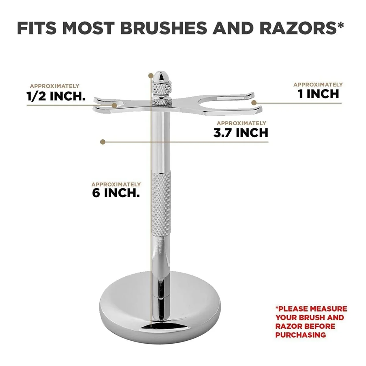 

NEW Safety Razors Stand with Brush Holder, Heavy Duty Metal Shaving Holder for Men,Fits Brushes and All Kinds of Razors B