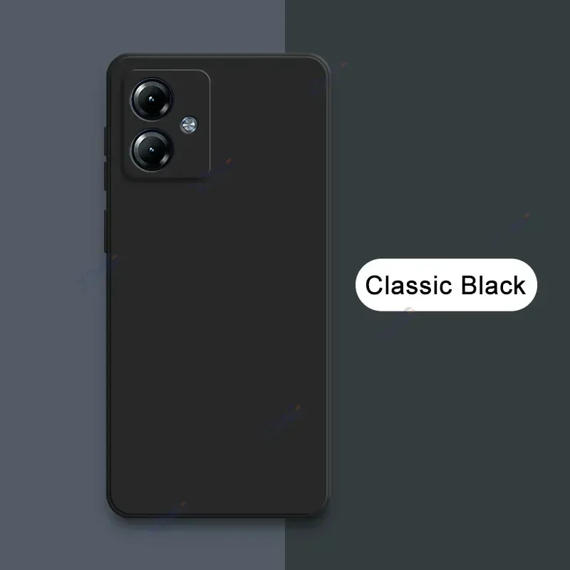 Original Cellphones Case Cover for Motorola Moto G14 MotoG14 Full Camera Protection Luxury Soft Square Liquid Silicone Back Bags
