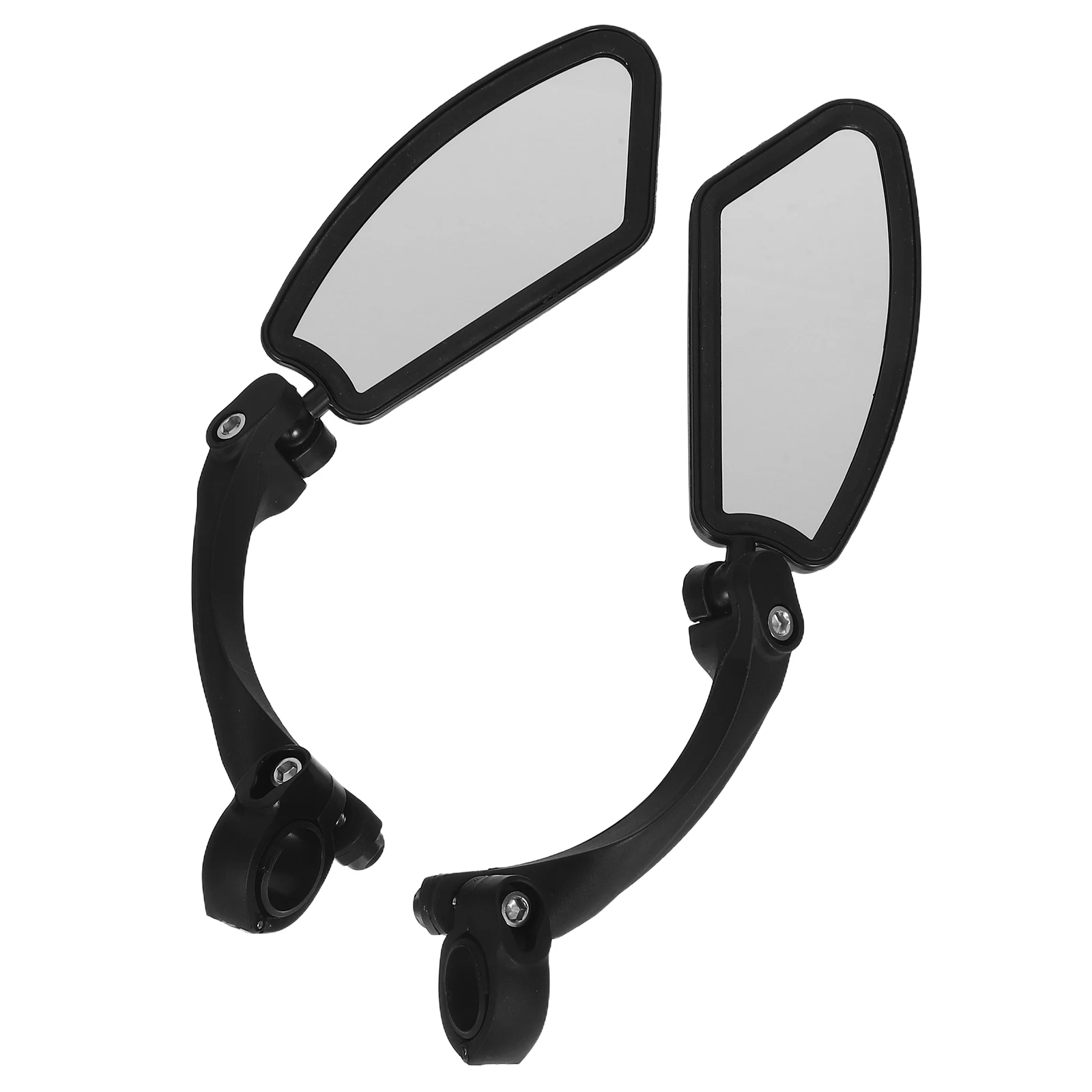 2Sets Adjustable Bike Rearview Mirrors Hd Handlebar Mount for Mountain Road Electric Scooters Wide View Anti Glare Bike Side