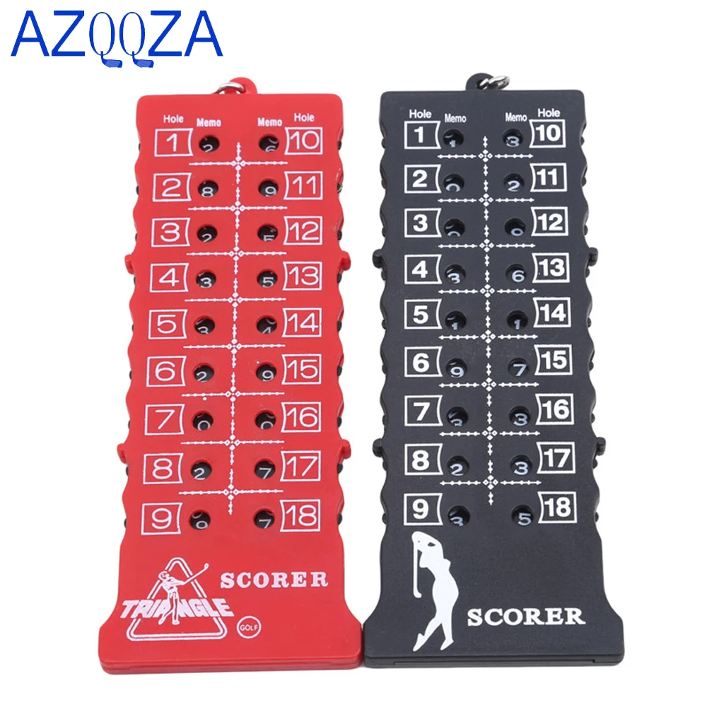 18 Hole Golf Stroke Putt Score Card Counter Golf Score Indicator With Key Chain Environmental Golf Score Counter