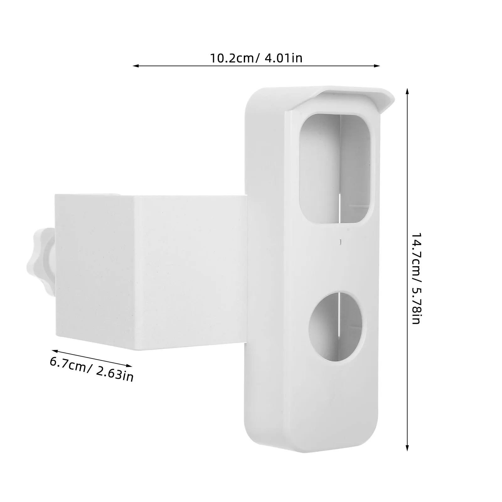 Anti-diefstal deurbelhouder, zonder boren, regenbestendig ontwerp voor buitengebruik, weerbestendige deurbelbeugel voor huisbeveiliging, eenvoudige installatie