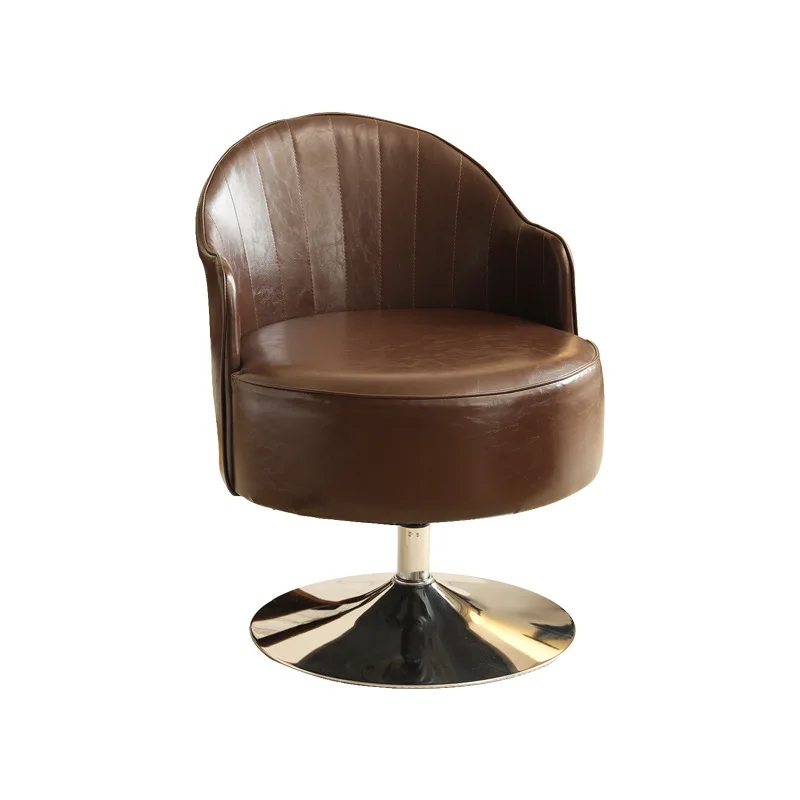 

New Chinese-style solid wood single sofa chair, living room balcony casual rotating back chair, sedentary and comfortable