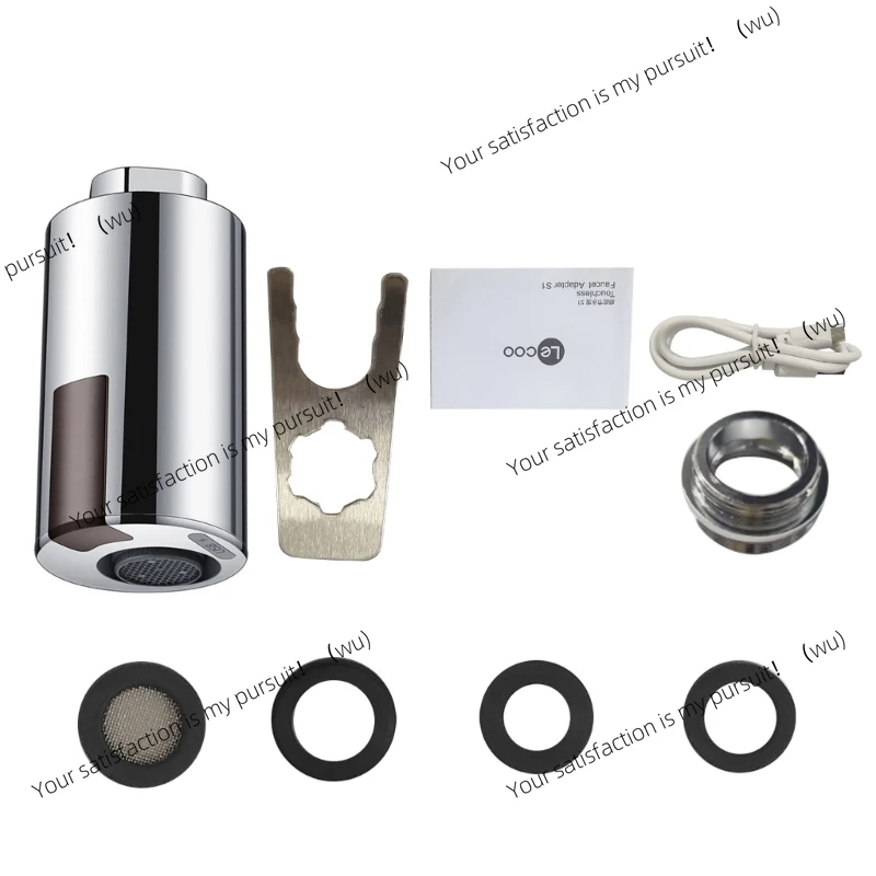 

ZOCI-Smart Contactless Faucet, Sink Water Saving Automatic Faucet Nozzle Adapter Kitchen Bathroom