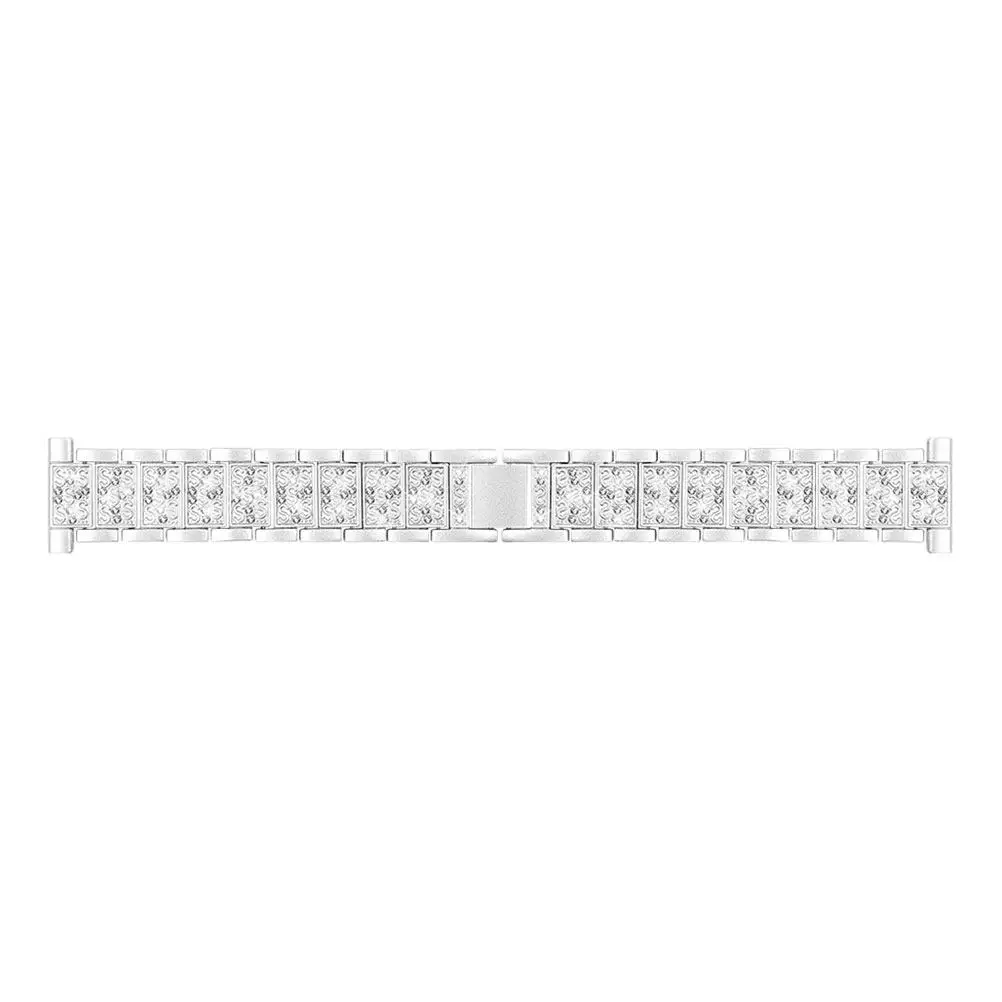 

1Pcs Watch Strap Premium Silicone Material Elegant Smooth Polished Comfortable Wristband for Silver
