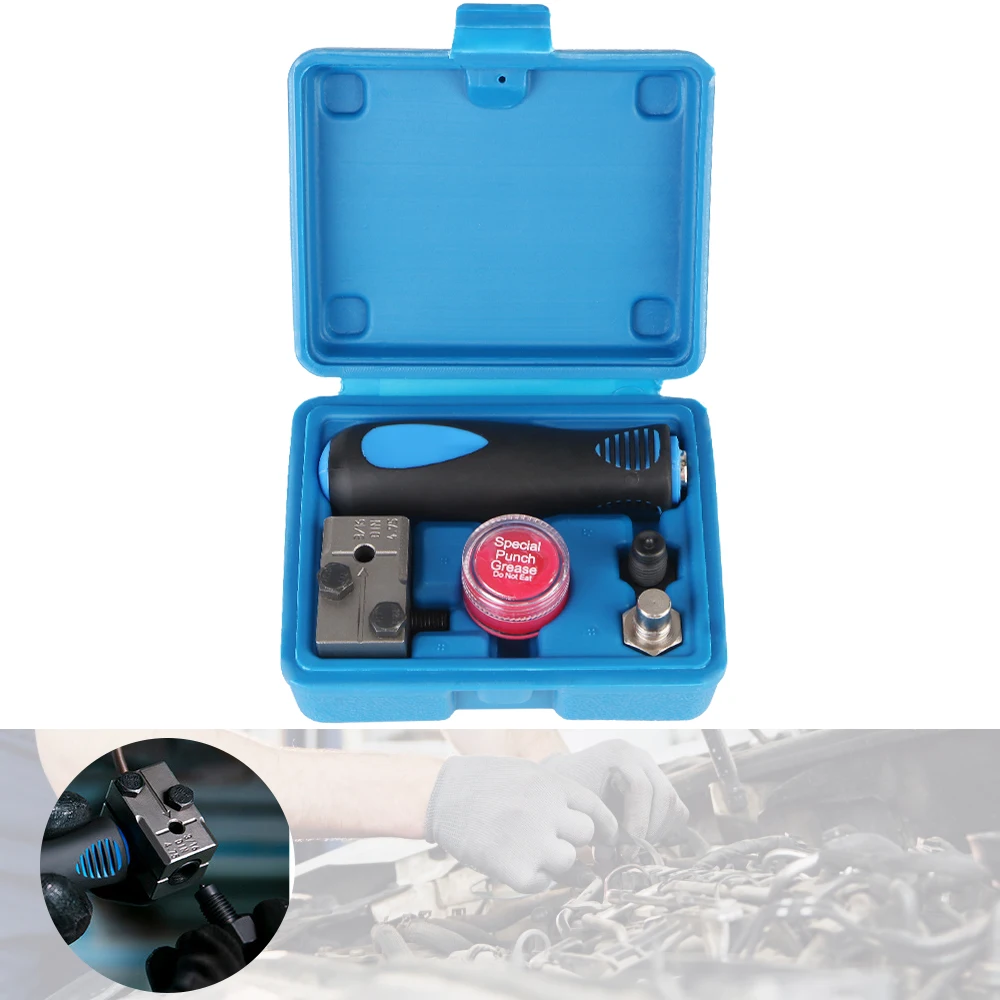 Double Flare Adapter Universal Bremsleitung Flare Tool Bremsleitung Bördelwerkzeug Kit 3/16 Zoll Autos Motorrad LKW Reparaturwerkzeuge