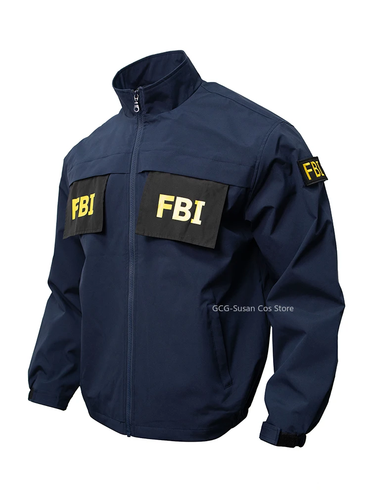 Agent Style Coach Jacket police cosplay Costume Vintage Utility Bomber Coat for Spring/Summer Training Halloween costumes