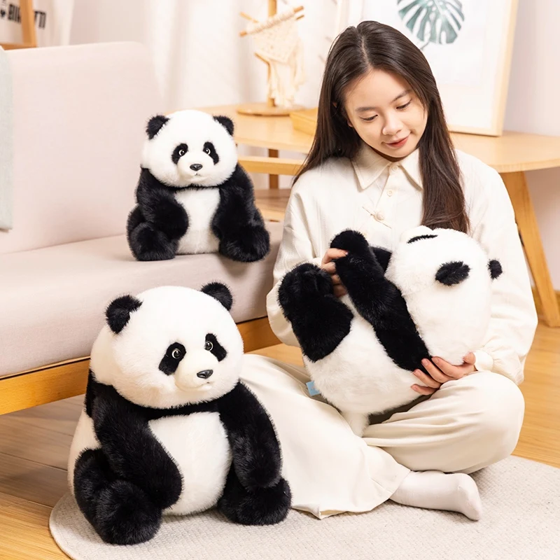 Kawaii Panda Stuffed Animals Plush Cute Doll Plushies Toys for Boys Girls Room Decor Theme Party