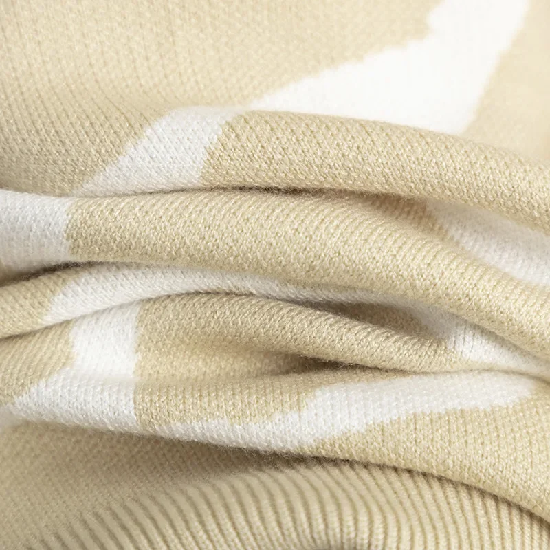 Fashion Print Cardigans For Women 2024 Autumn Winter Knitted Jacket Button Up Long Sleeve Oversize Sweater Cardigan Coat