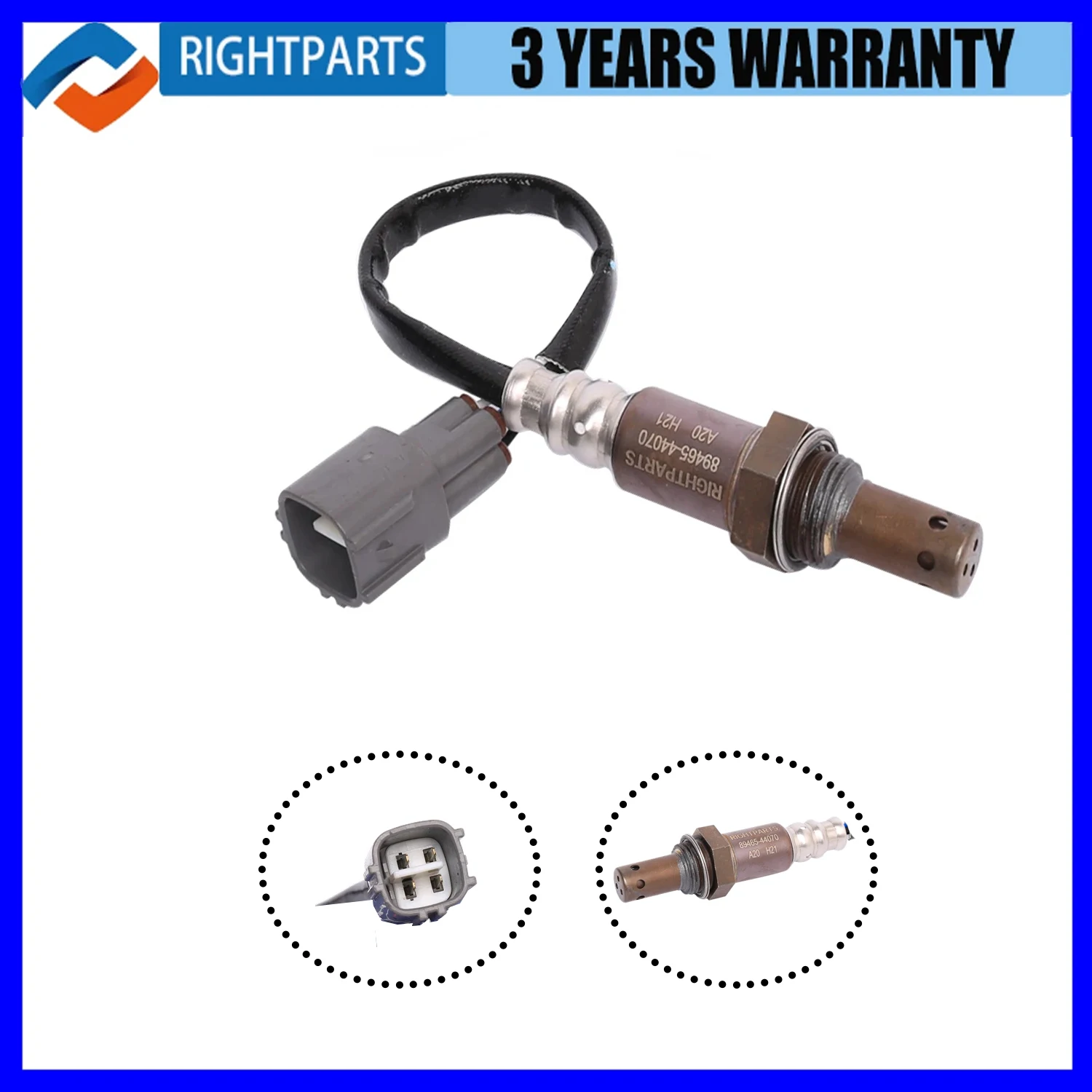 RIGHTPARTS O2 Lambda Oxygen Sensor 89465-44070 For Toyota Nadia Gaia Noah 1AZ-FSE Voxy AZR6 for Toyota for Honda/Nissan/Mitsubis