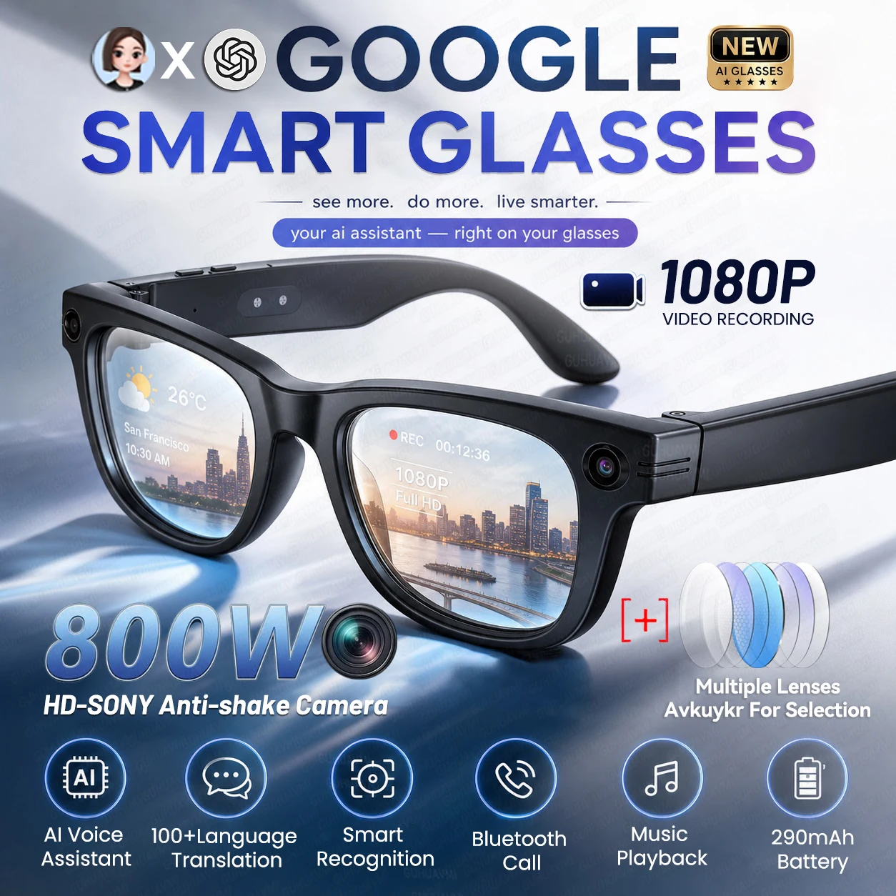 Smart Glasses Lens - Умные очки 2026 года с новой