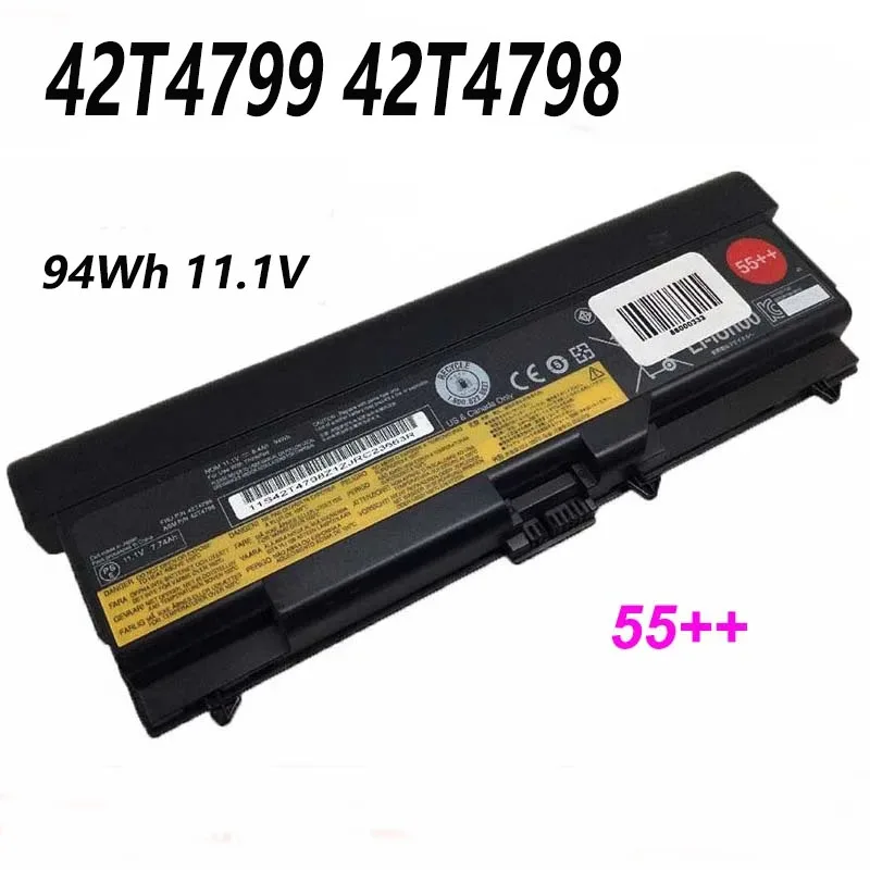 42T4799 42T4798 42T4796 8400mAh 94Wh 11.1V Laptop Battery For Lenovo ThinkPad T410 T420 T510 T520 W510 W520 SL410 SL510