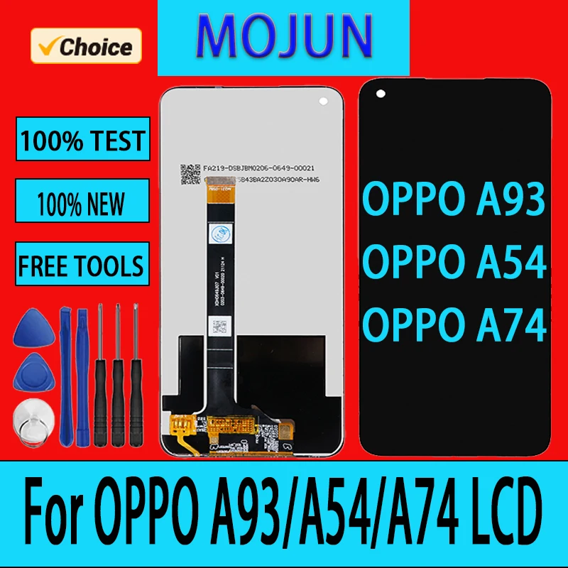 LCD Display For OPPO A74 A54 A93 LCD Display Touch Screen Digitizer Assembly For OPPO A93 A54 A74 LCD Screen Replacement