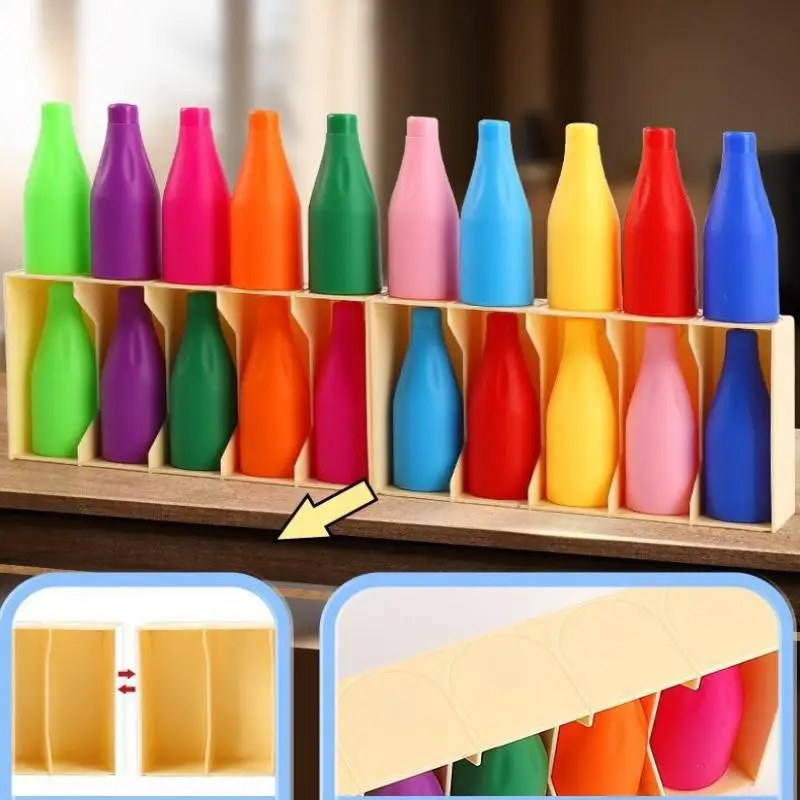 1 Set Children's Beverages Color Match Early Childhood Guessing Fun Memory Training Interactive Board Game Party Gift Puzzle Toy
