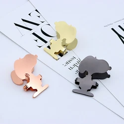 Clips de papel bonitos para perros, carpeta de acero, Clip de Metal para oficina, suministros escolares, Clip de dibujos animados para exhibición de negocios