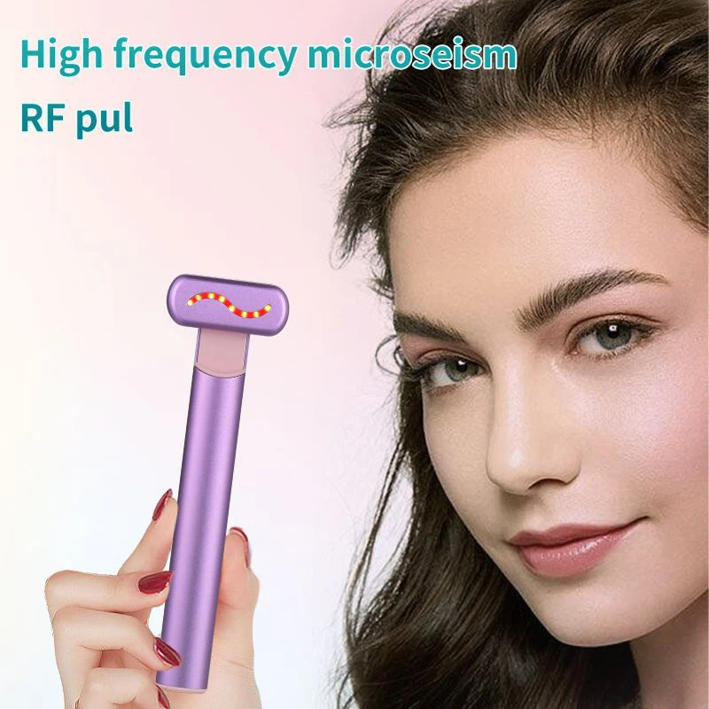 Mini Electric Eye Beauty Massager EMS Hot Compress Eye & Face Lifting Tighten Skin Care Reduce Eye Bags Dark Circles Beauty Wand