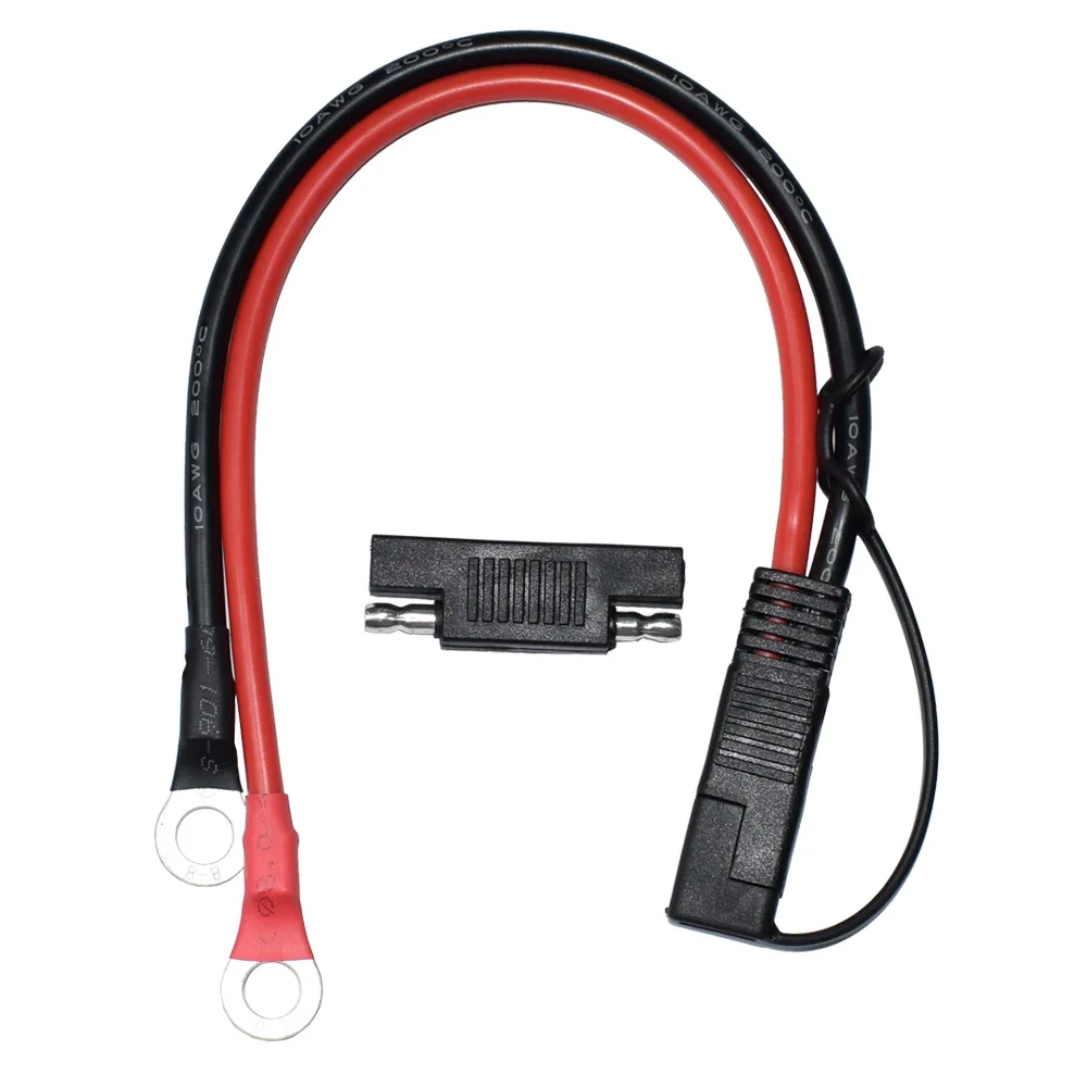 Cavo di ricarica della batteria Connettori terminali Sae a O Ring Cablaggio 10AWG Disconnessione rapida con 1 connettore inverso Sae Polarity.