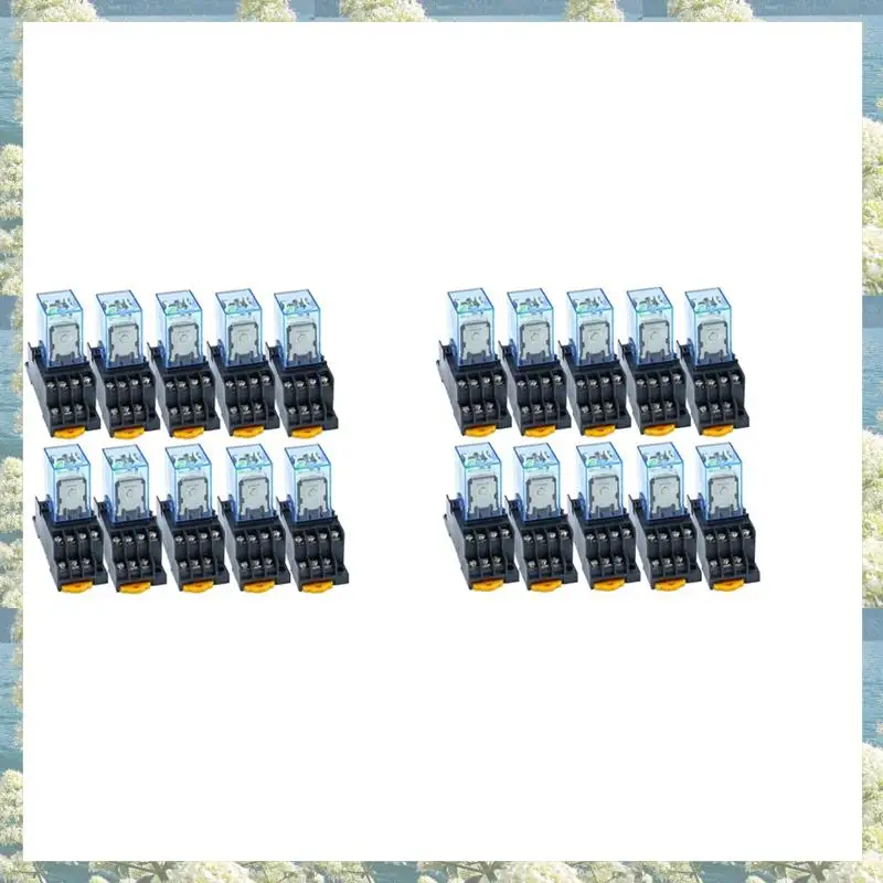 

Best Of 2025-20Pc MY4NJ 14PIN 4DPDT электронное мини-электромагнитное реле 5A катушка с гнездом PYF14A 220 В переменного тока