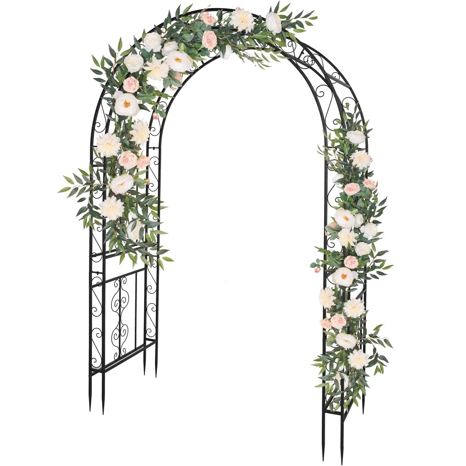 

Iron Arc Top Arch, Garden Park Decorative Plant Climbing Vine Home