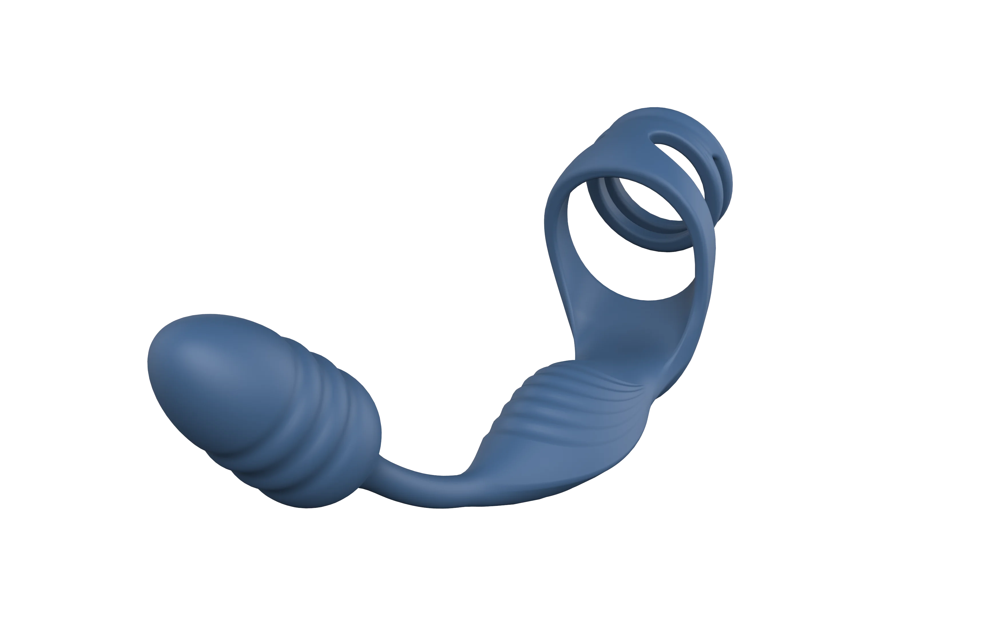 Vibrating Cock Penis Ring with Prostate Anal Butt Plug Vibrator Delayed Ejaculation Sex Toys for Men Testicle Scrotum Massager - view 6