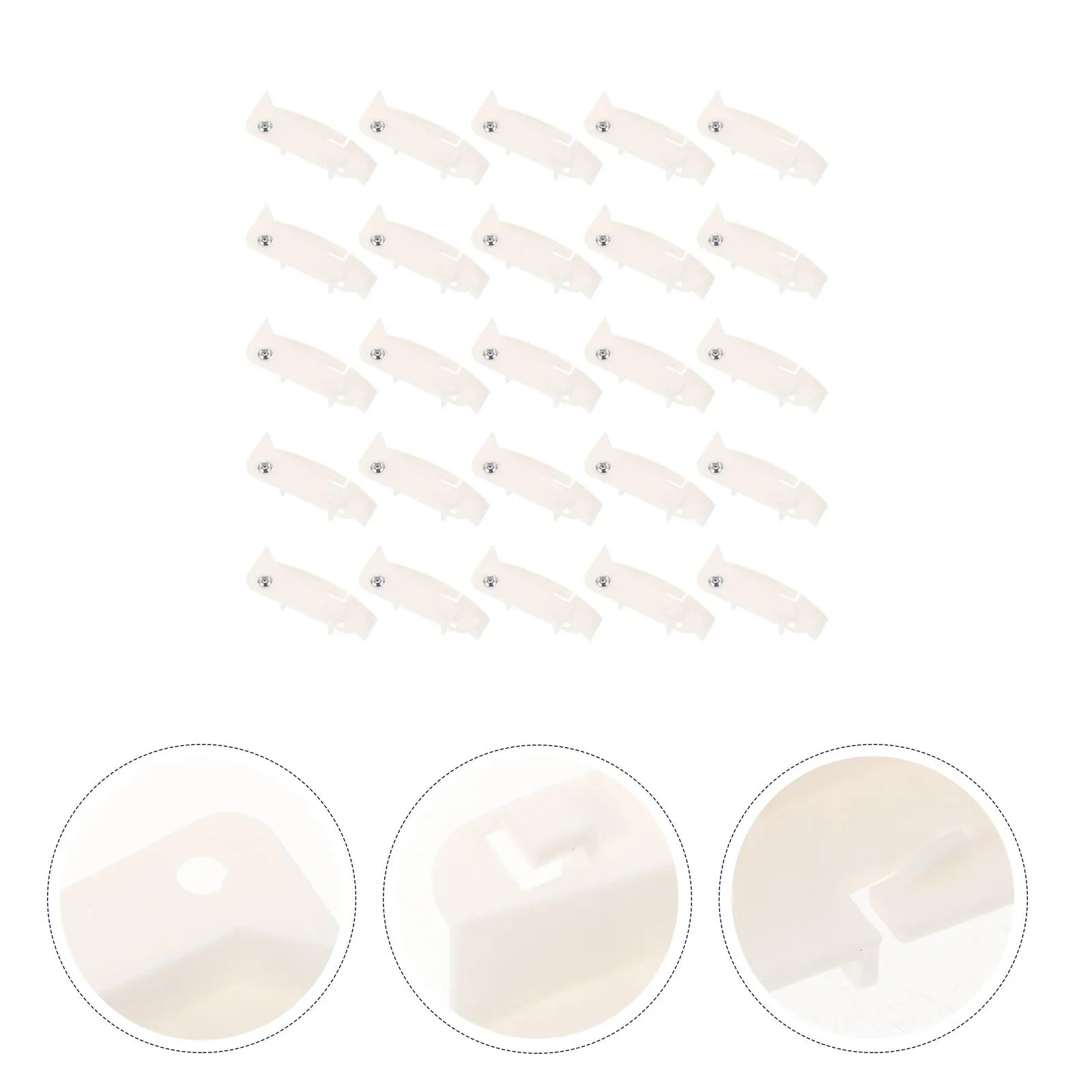 

25pcs Ceiling Lamp Rotary Buckles Thickened Plastic Lampshade Fixing Clamps For Ceiling Light Accessories Home Decor Fastening