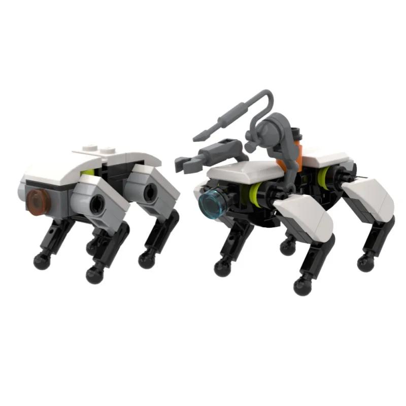 Moc Building Blocks Military Combat Machinery Wolf Robot Dog Drone Model Assembly Toy DIY Handmade Assembly of Small Ornaments