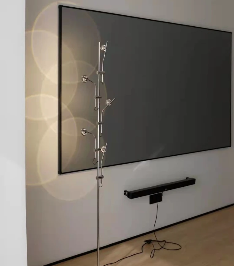 Modern Sunset Floor Lamp with 7 Colored Films & Angle Rotating, Mood Standing Lamp for Living Room Bedroom Hotel Decor Lighting