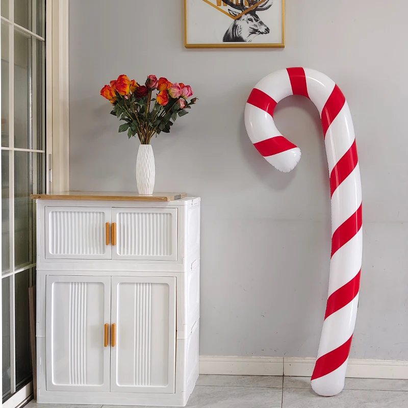 1PC Umfang 180cm Landung 170cm Aufblasbare Weihnachten Stöcke Dekorationen Lollipop Ballon Party Bar Atmosphäre Requisiten Ornamente – Detail 7